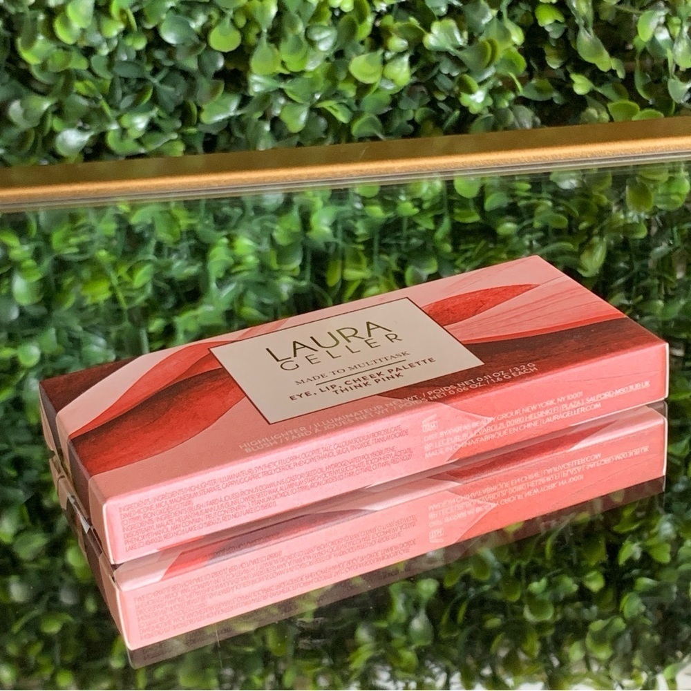 Laura Geller THINK PINK Palette | NEW | Made to Multitask Cream to Powder Trio - Picture 9 of 13